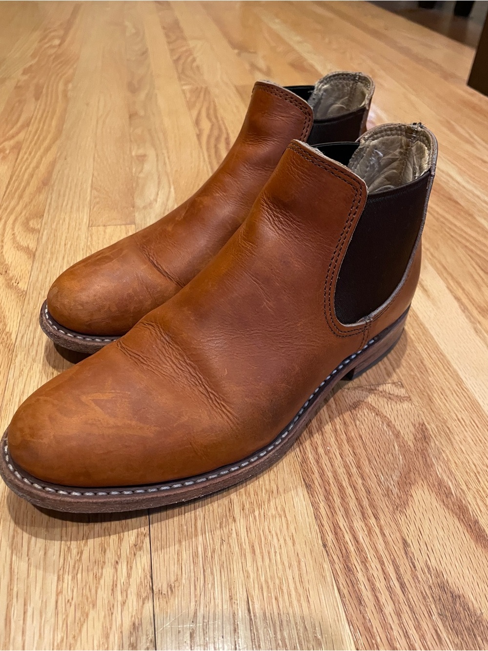 Women’s Red Wing Shoes Chelsea Ankle Boots in Brown Leather